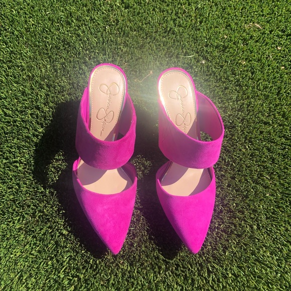 Jessica Simpson Shoes - Jessica Simpson Hot Pink Suede Heels Jessica Simpson Shoes - Jessica Simpson Hot Pink Suede Heels